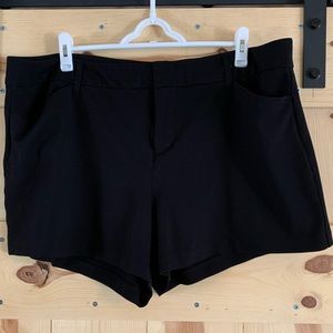 Torrid Black Trouser Shorts 22